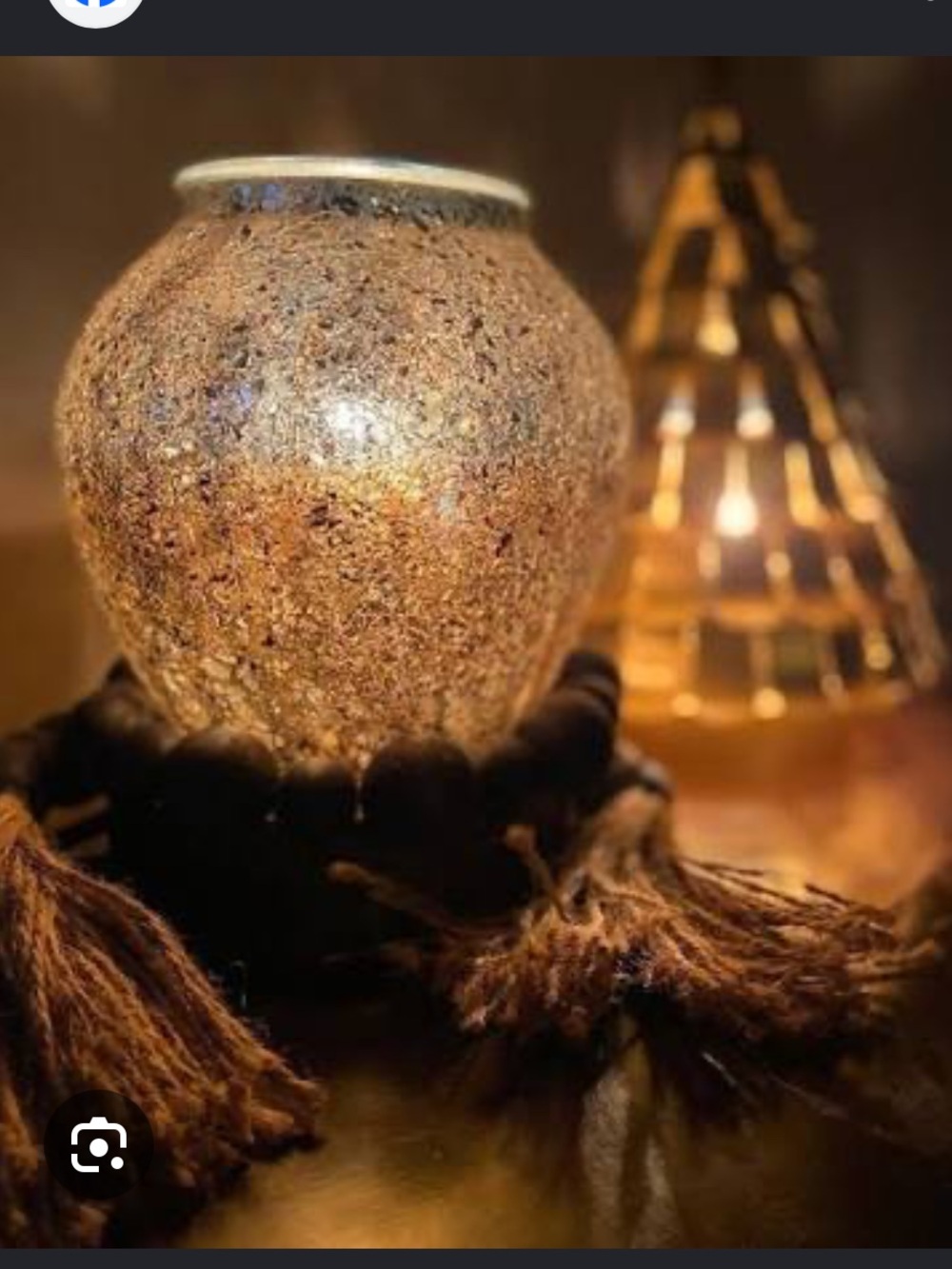Scentsy Charred Glass Warmer in original box